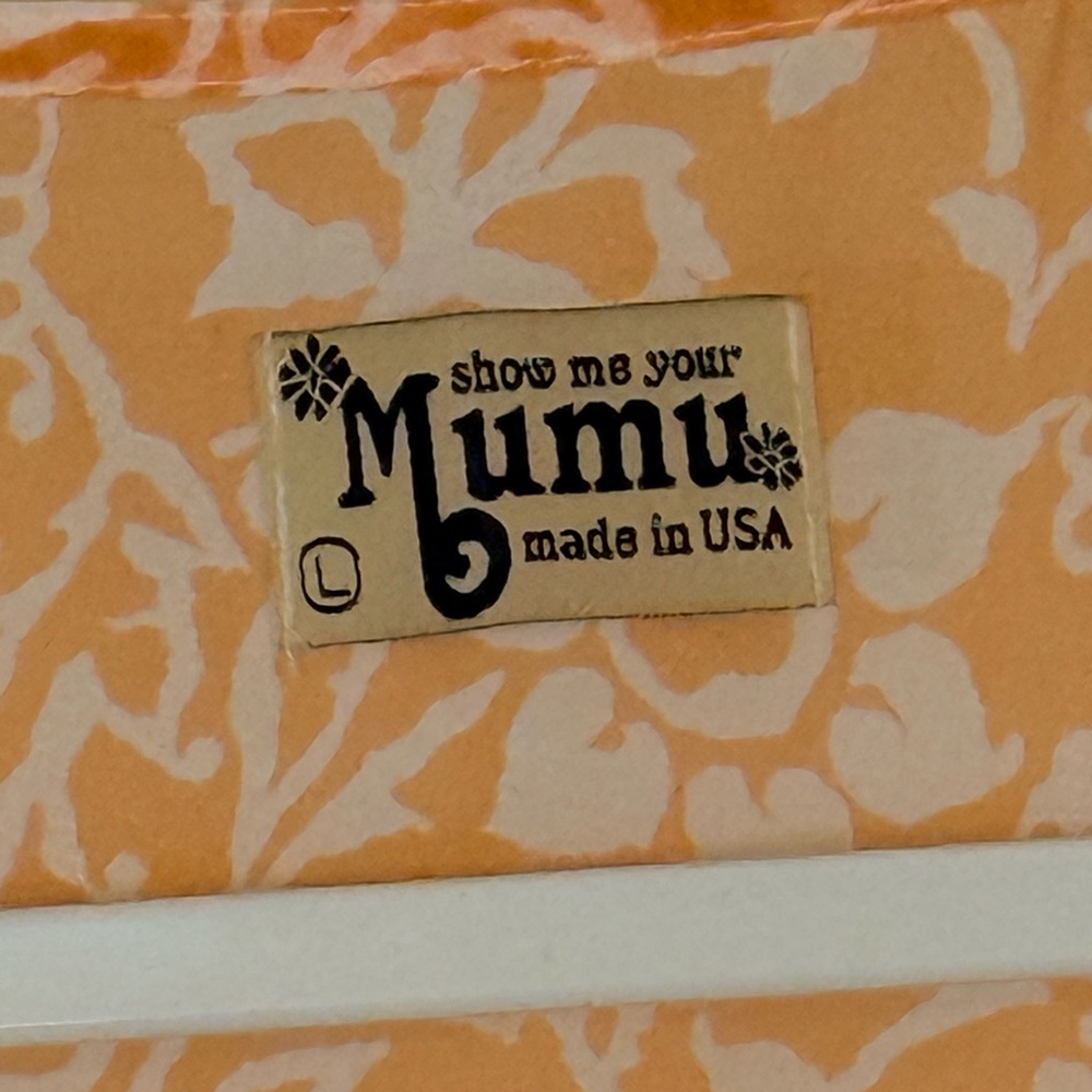 Show Me Your MuMu Creamsicle Floral Boho Bell Sleeve Sandee Blouse Size Large - Picture 6 of 9